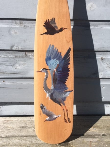 GREAT BLUE HERON, SEAGULL, CORMORANT by John Hartman